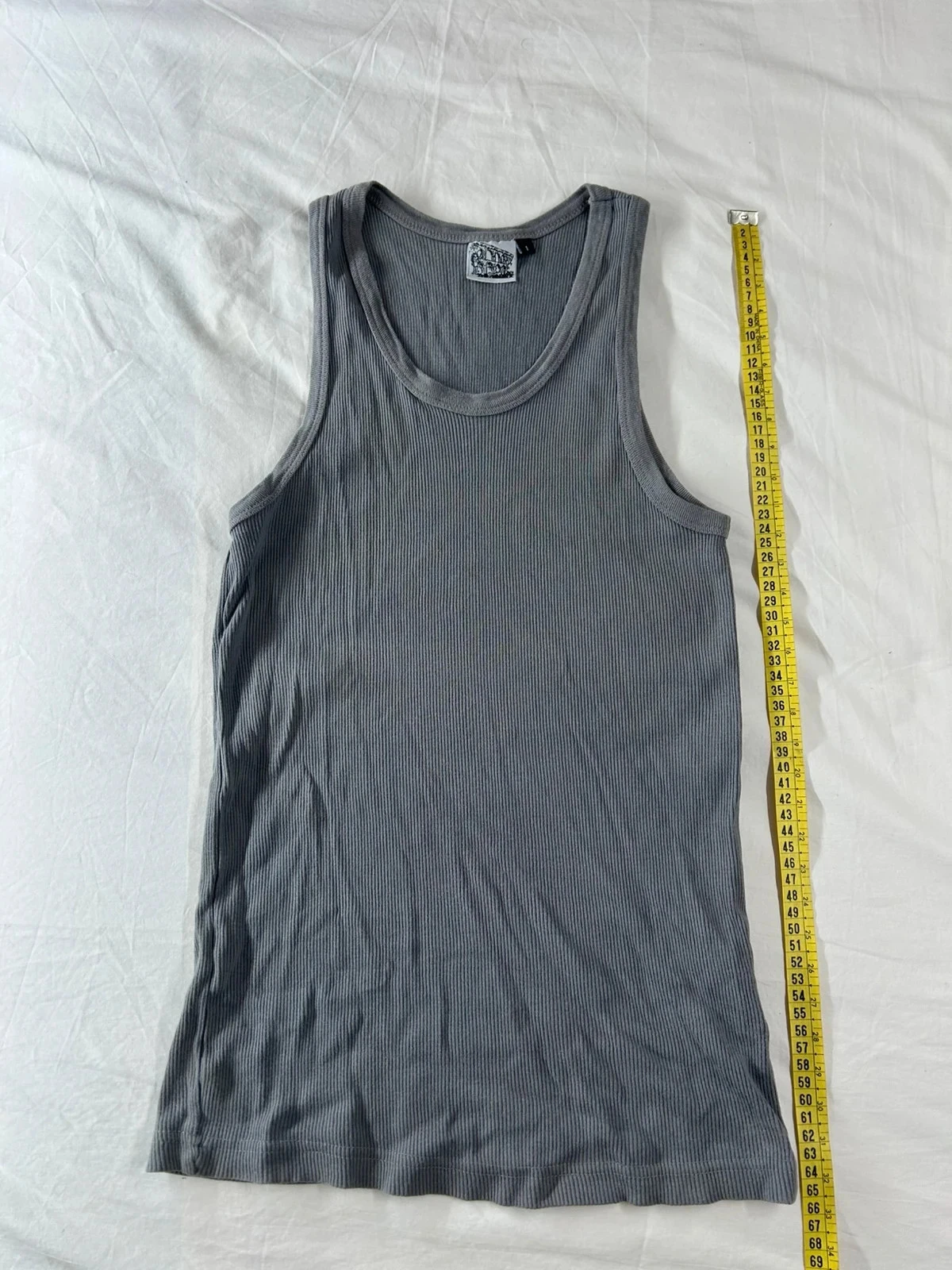 Retro y2k style vintage gray tank top – photo 2